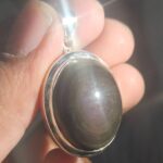 Rainbow Obsidian 1.25" 925  Sterling Silver Pendant (RS18-221)