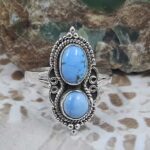 Golden Hills Turquoise Size US 10 925 Sterling Silver Ring (REXT108-38)