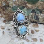 Golden Hills Turquoise Size US 9 925 Sterling Silver Ring (REXT108-32)
