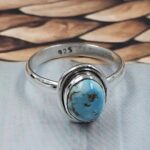 Golden Hills Turquoise Size US 6 925 Sterling Silver Ring(REXT110-133)