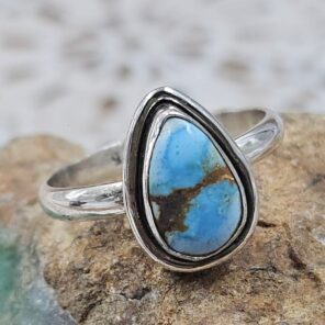 Golden Hills Turquoise Size US 8 925 Sterling Silver Ring(REXT110-140)
