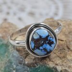 Golden Hills Turquoise Size US 9 925 Sterling Silver Ring(REXT110-142)