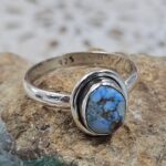 Golden Hills Turquoise Size US 7 925 Sterling Silver Ring(REXT110-138)