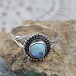 Golden Hills Turquoise Size US 6 925 Sterling Silver Ring (REXT108-67)