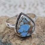 Golden Hills Turquoise Size US 8 925 Sterling Silver Ring(REXT153-67)