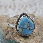 Golden Hills Turquoise Size US 9 925 Sterling Silver Ring(REXT153-72)