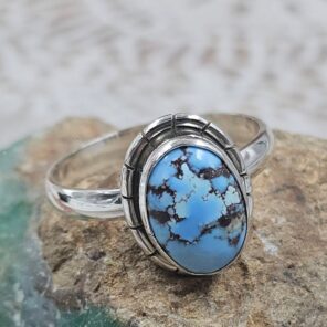 Golden Hills Turquoise Size US 10 925 Sterling Silver Ring(REXT153-74)