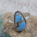 Golden Hills Turquoise Size US 9 925 Sterling Silver Ring(REXT153-69)