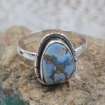 Golden Hills Turquoise Size US 7 925 Sterling Silver Ring(REXT153-57)