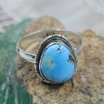 Golden Hills Turquoise Size US 8 925 Sterling Silver Ring(REXT153-65)