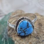 Golden Hills Turquoise Size US 10 925 Sterling Silver Ring(REXT153-76)