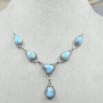 Golden Hills Turquoise 925 Sterling Silver Necklace (REXT108-93)