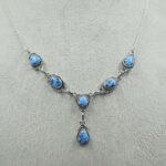 Golden Hills Turquoise 925 Sterling Silver Necklace (REXT108-104)