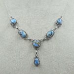 Golden Hills Turquoise 925 Sterling Silver Necklace (REXT108-106)