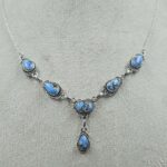 Golden Hills Turquoise 925 Sterling Silver Necklace (REXT108-107)