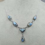 Golden Hills Turquoise 925 Sterling Silver Necklace (REXT108-96)
