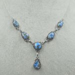 Golden Hills Turquoise 925 Sterling Silver Necklace (REXT108-103)