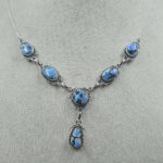 Golden Hills Turquoise 925 Sterling Silver Necklace (REXT108-108)