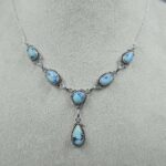 Golden Hills Turquoise 925 Sterling Silver Necklace (REXT108-102)