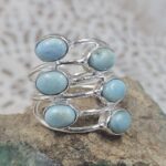Larimar 925 Sterling Silver Ring (REXT99-101)