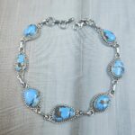 Golden Hills Turquoise 8" 925 Sterling Silver Bracelet (REXT113-59)