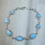 Golden Hills Turquoise 8" 925 Sterling Silver Bracelet (REXT113-62)