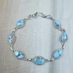 Golden Hills Turquoise 8" 925 Sterling Silver Bracelet (REXT113-64)