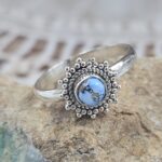 Golden Hills Turquoise Size US 8 925 Sterling Silver Ring (RS68-31)