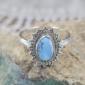 Golden Hills Turquoise Size US 6 925 Sterling Silver Ring (RS68-20)