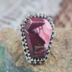 Red Rose Dahlia Size US 6 925 Sterling Silver Ring (REXT94-97)
