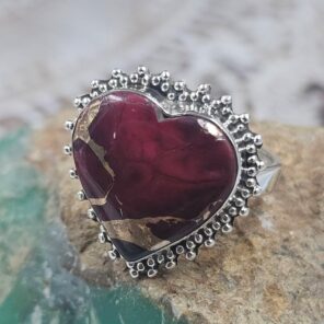 Red Rose Dahlia Size US 8 925 Sterling Silver Ring (REXT94-98)