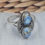 Golden Hills Turquoise Size US 10 925 Sterling Silver Ring (REXT118-111)