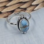 Golden Hills Turquoise Size US 9 925 Sterling Silver Ring (REXT118-103)