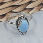 Golden Hills Turquoise Size US 8 925 Sterling Silver Ring (REXT118-98)