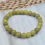 Nephrite Jade Loose Natural 8mm Adjustable Gemstone Bead Bracelet (GBB1-5)