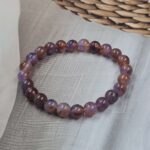 Quartz (Dyed) Loose Natural 8mm Adjustable Gemstone Bead Bracelet (GBB1-1)