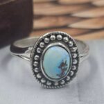 Golden Hills Turquoise Size US 7 925 Sterling Silver Ring (REXT105-127)