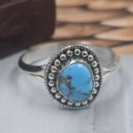 Golden Hills Turquoise Size US 8 925 Sterling Silver Ring (REXT105-131)