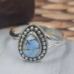 Golden Hills Turquoise Size US 8 925 Sterling Silver Ring (REXT105-130)
