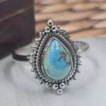 Golden Hills Turquoise Size US 9 925 Sterling Silver Ring (REXT145-32)
