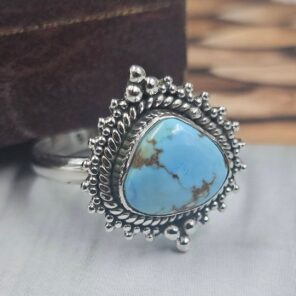 Golden Hills Turquoise Size US 7 925 Sterling Silver Ring (REXT145-20)