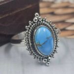 Golden Hills Turquoise Size US 7 925 Sterling Silver Ring (REXT145-16)