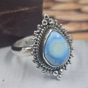 Golden Hills Turquoise Size US 6 925 Sterling Silver Ring (REXT145-12)