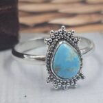 Golden Hills Turquoise Size US 9 925 Sterling Silver Ring (REXT145-35)