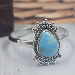 Golden Hills Turquoise Size US 9 925 Sterling Silver Ring (REXT145-35)