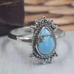 Golden Hills Turquoise Size US 7 925 Sterling Silver Ring (REXT145-47)