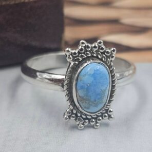Golden Hills Turquoise Size US 6 925 Sterling Silver Ring (REXT145-51)