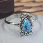 Golden Hills Turquoise Size US 9 925 Sterling Silver Ring (REXT145-38)