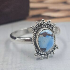 Golden Hills Turquoise Size US 7 925 Sterling Silver Ring (REXT145-49)