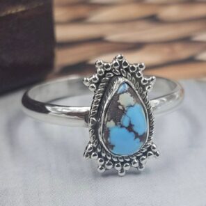 Golden Hills Turquoise Size US 9 925 Sterling Silver Ring (REXT145-34)